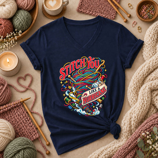 Stitch You Like A Hurricane Women's V-Neck
