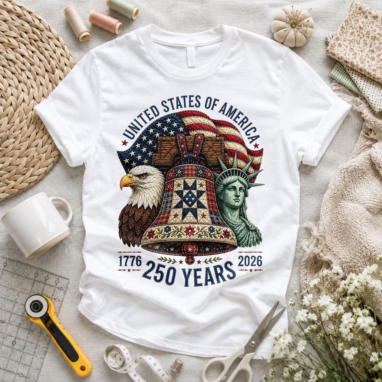 USA 250 Years Eagle Liberty Bell - Pink view 6