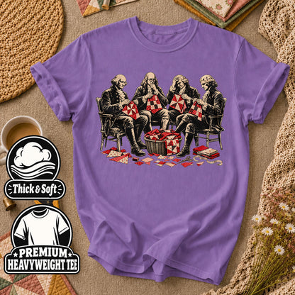 Skeletons Quilting Bee Circle T-Shirt
