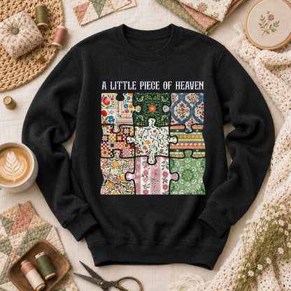 A Little Piece Of Heaven Quilt Long Sleeve - Black