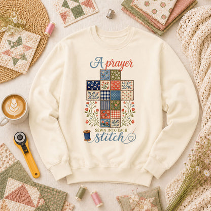 A Prayer Sewn Into Each Stitch Long Sleeve - Natural