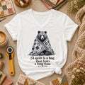 A Quilt Is A Hug That Lasts A Long Time Bear Women's V-Neck