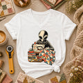 Alien Sewing Machine Quilter Women's V-Neck