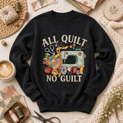 All Quilt No Guilt Long Sleeve - Black