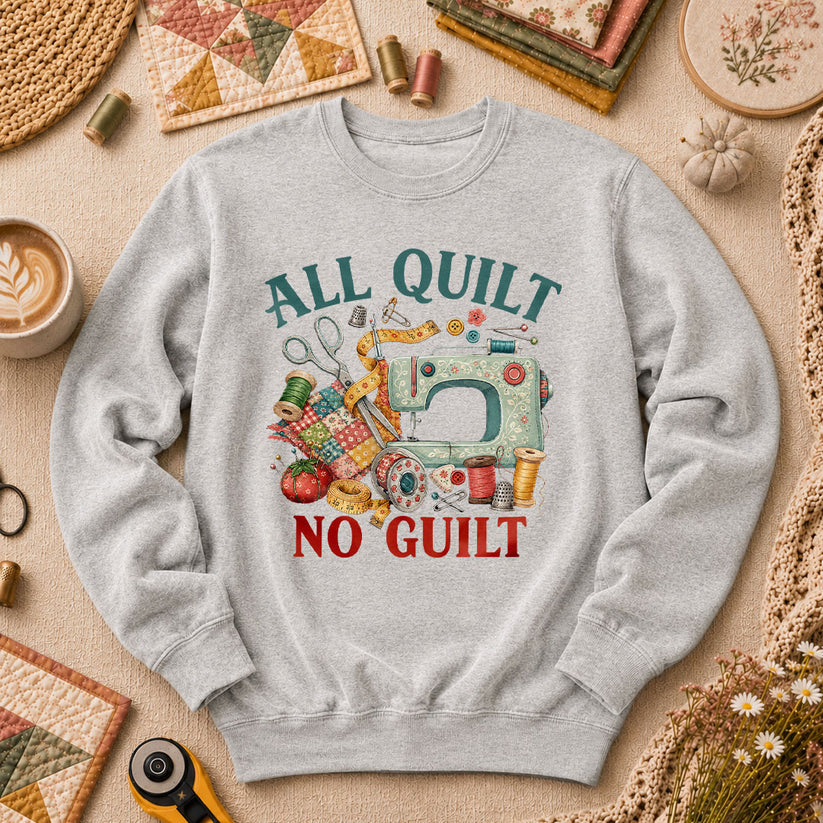 All Quilt No Guilt Long Sleeve - Sport Grey