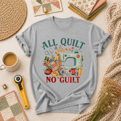 All Quilt No Guilt T-Shirt - Athletic Heather