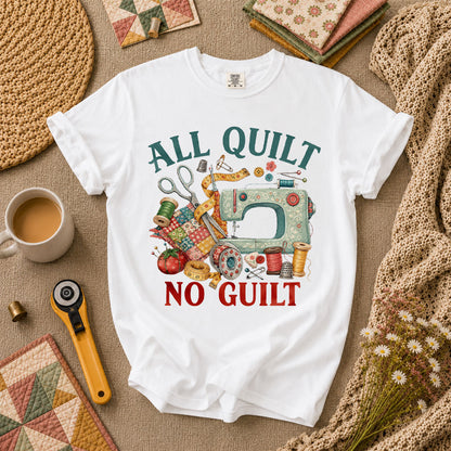 All Quilt No Guilt T-Shirt - White
