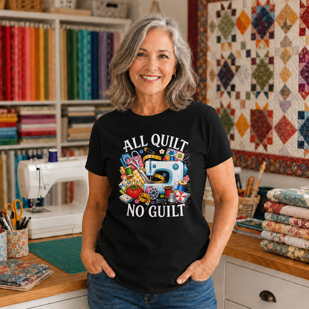 All Quilt No Guilt T-shirt