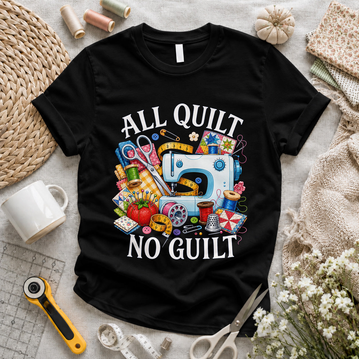 All Quilt No Guilt T-shirt