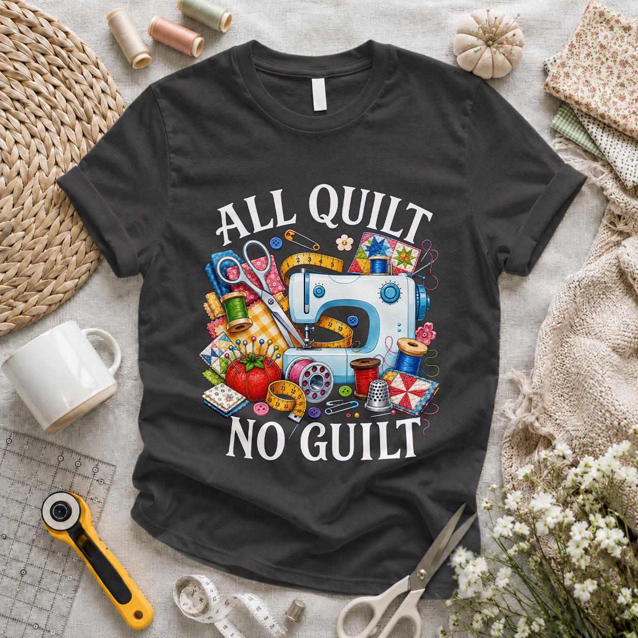 All Quilt No Guilt T-shirt