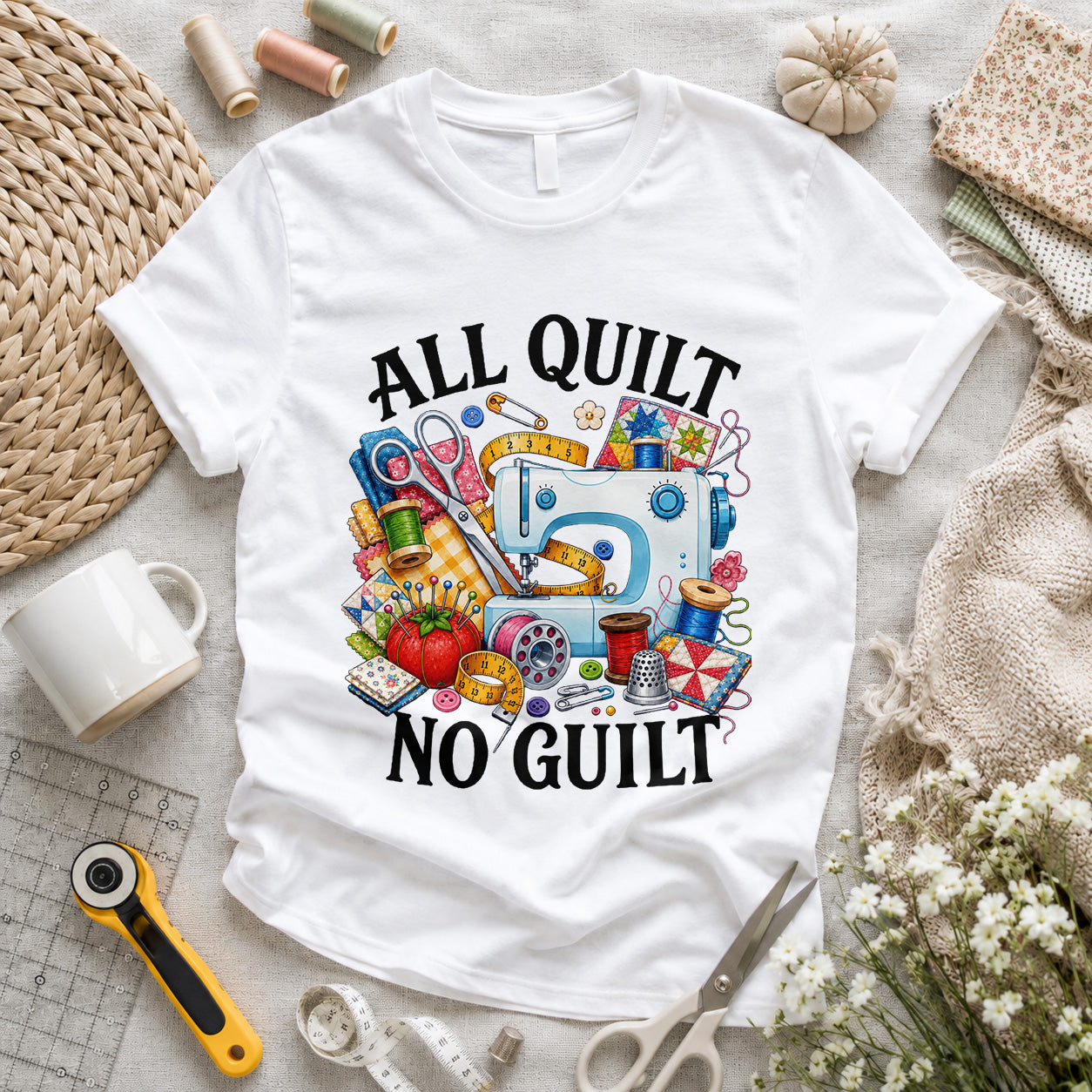 All Quilt No Guilt T-shirt