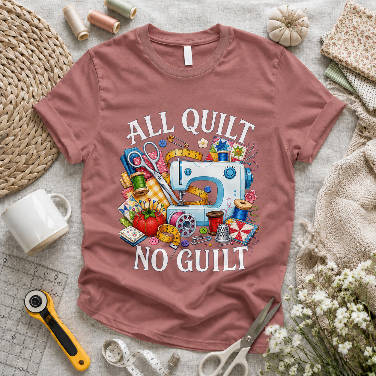 All Quilt No Guilt T-shirt