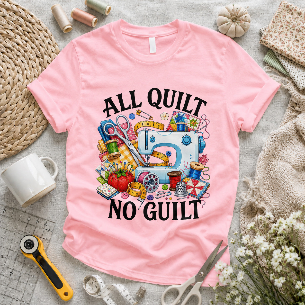 All Quilt No Guilt T-shirt