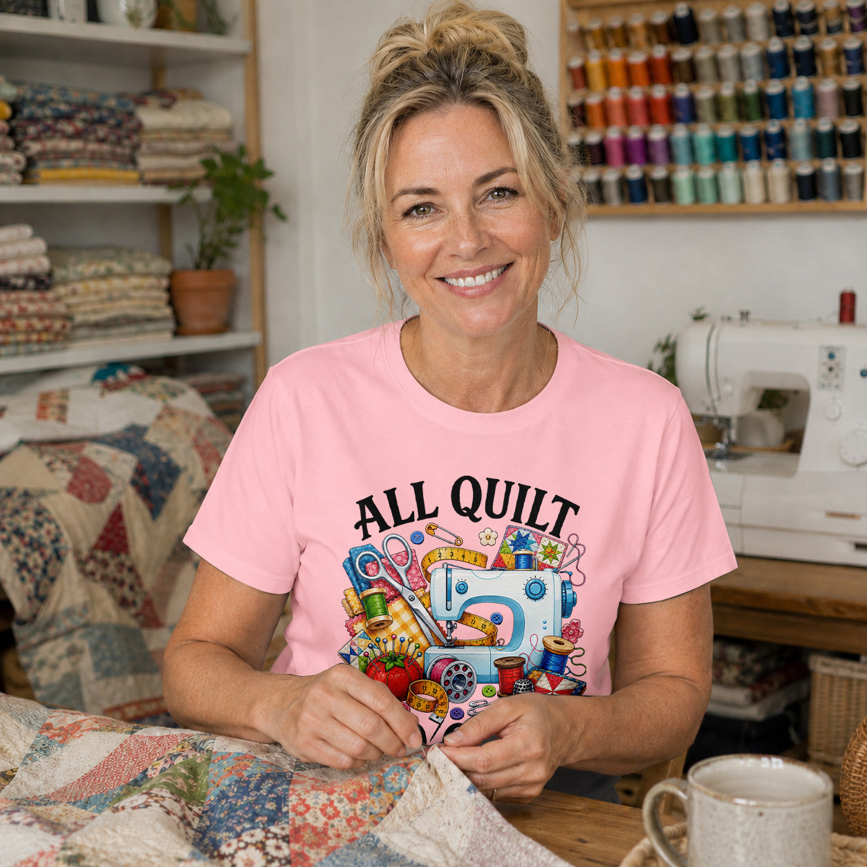 All Quilt No Guilt T-shirt