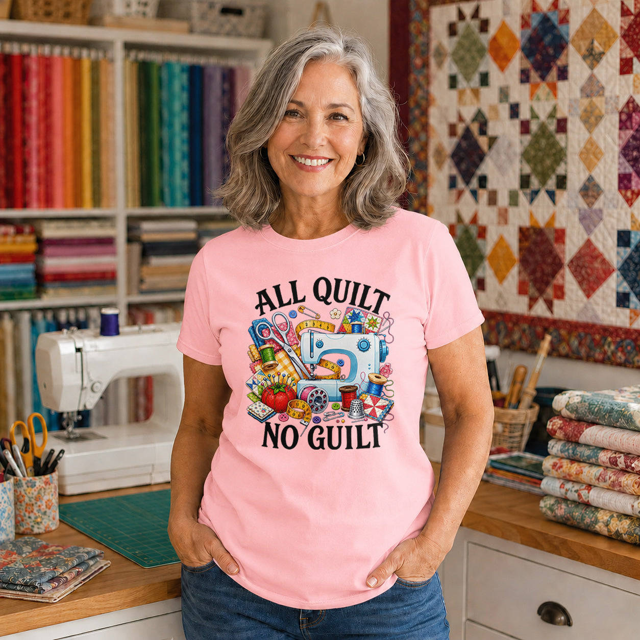 All Quilt No Guilt T-shirt