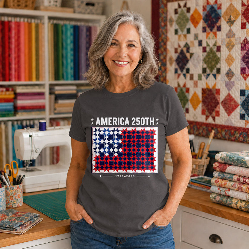 America 250 Vintage Quilted Numbers Freedom - Black view 2