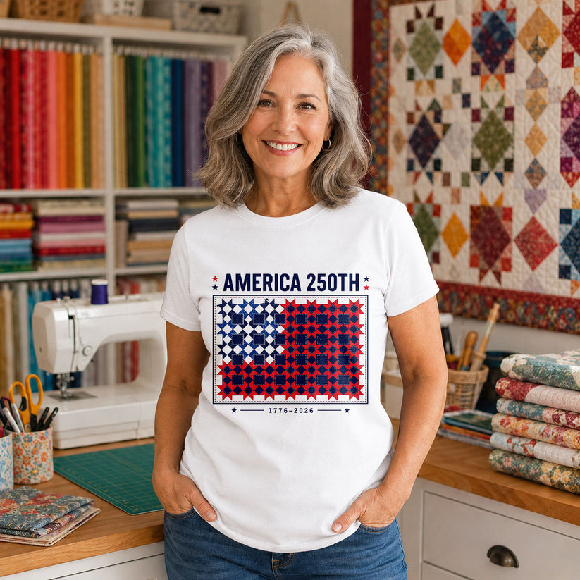 America 250 Vintage Quilted Numbers Freedom - Black view 6