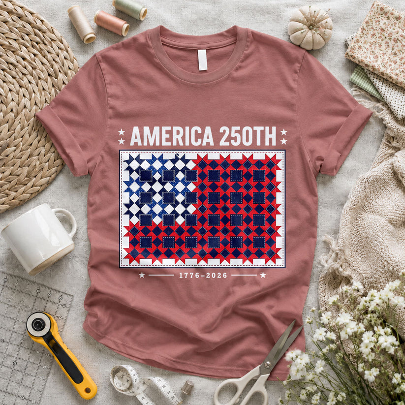 America 250 Vintage Quilted Numbers Freedom - Pink view 2