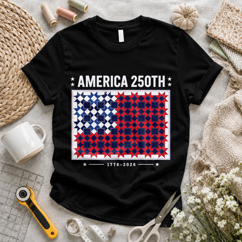 America 250 Vintage Quilted Numbers Freedom - Pink view 4