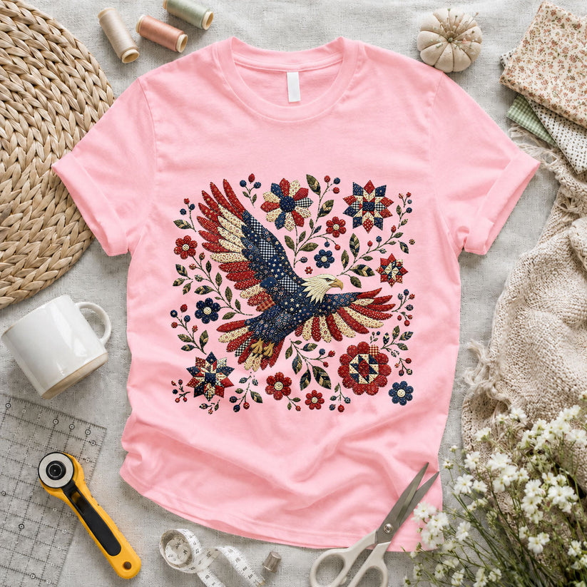 America 250 Years Freedom Floral Bouquet - Pink flatlay