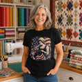 America 250 Years of Freedom Quilt Star Block Tee | Since 1776 Patriotic Quilting T-Shirt