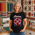 America 250th American Flag Quilt Squares Tee | 1776-2026 Stars and Stripes Patchwork T-Shirt
