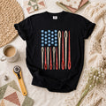 American Flag Sewing Needles Patriotic T-Shirt