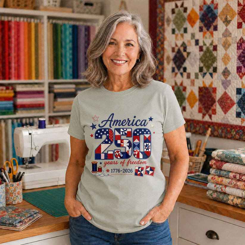 America's 250th Stitching Freedom Since 1776 - Black view 5