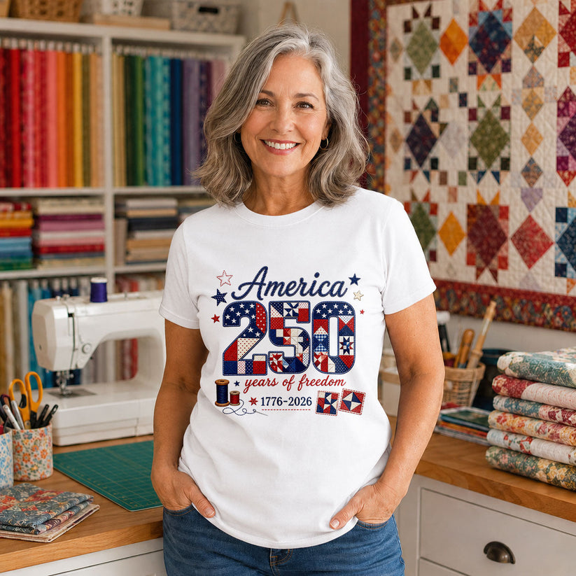 America's 250th Stitching Freedom Since 1776 - Black view 6