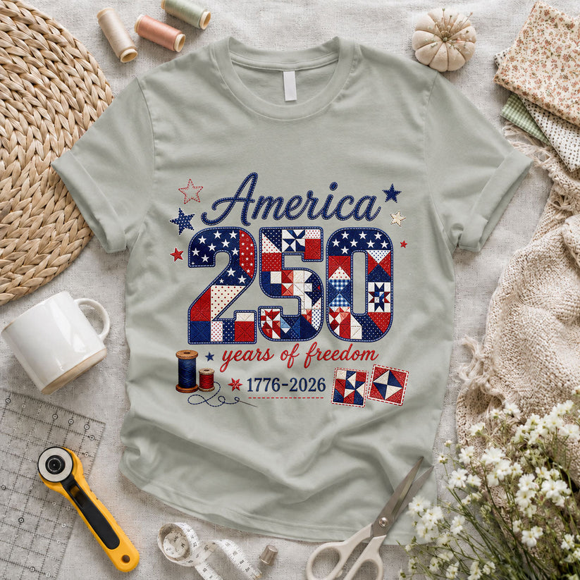 America's 250th Stitching Freedom Since 1776 - Pink view 5