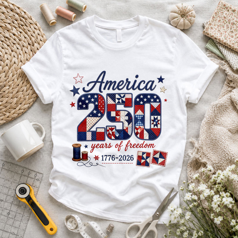 America's 250th Stitching Freedom Since 1776 - Pink view 6