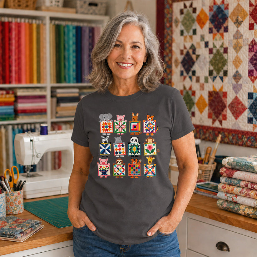 Animal Quilt Blocks T-shirt