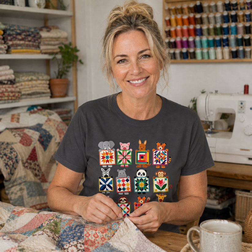 Animal Quilt Blocks T-shirt