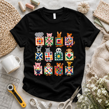 Animal Quilt Blocks T-shirt