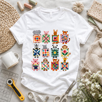 Animal Quilt Blocks T-shirt