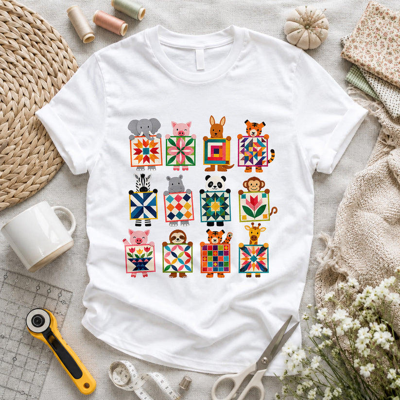 Animal Quilt Blocks T-shirt