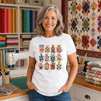 Animal Quilt Blocks T-shirt
