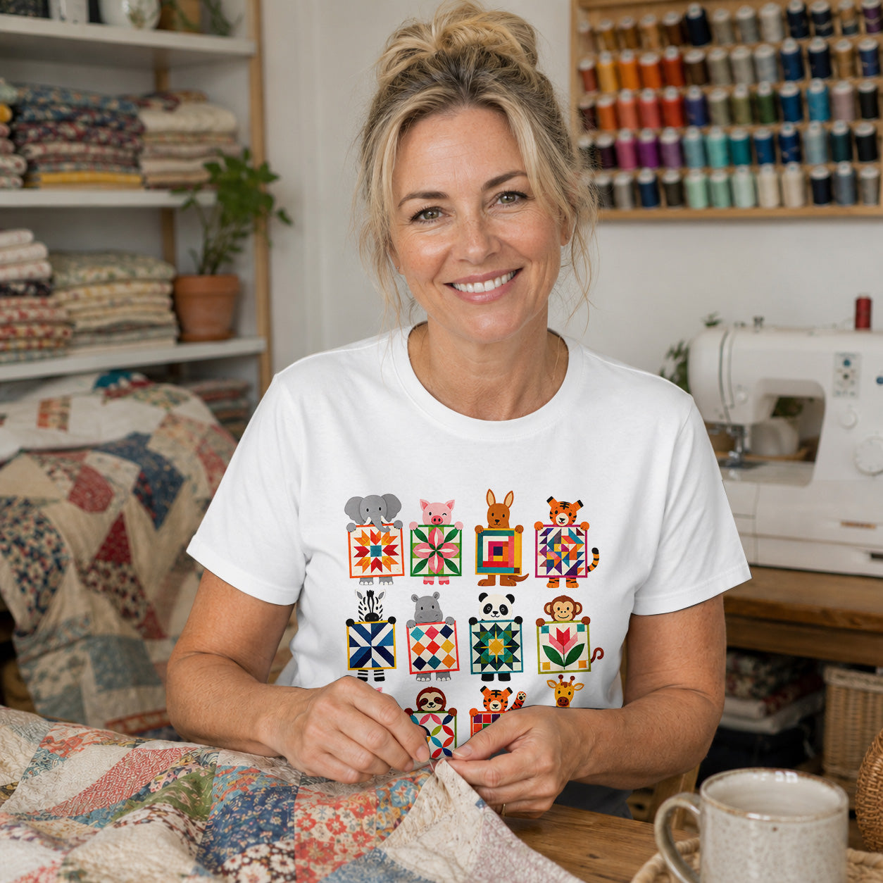 Animal Quilt Blocks T-shirt