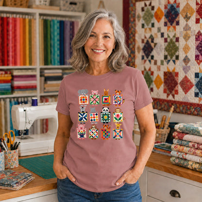 Animal Quilt Blocks T-shirt