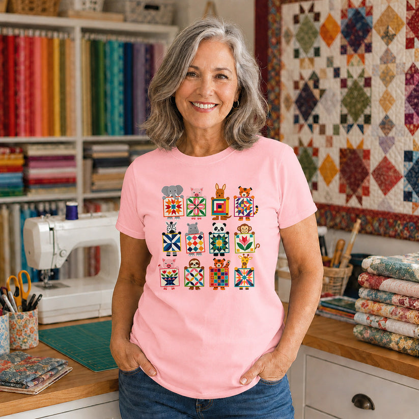 Animal Quilt Blocks T-shirt