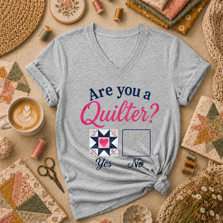Are You A Quilter Women's V-Neck