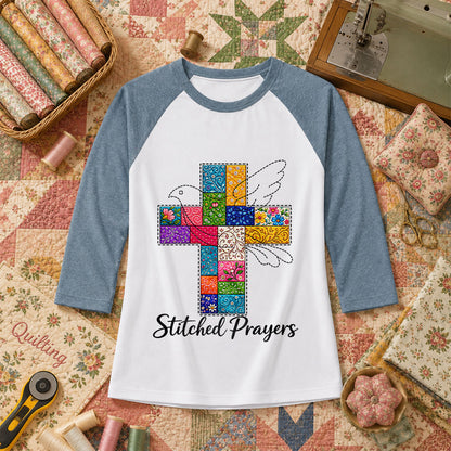 Bản sao Stitched Prayers Raglan Sleeve - Denim