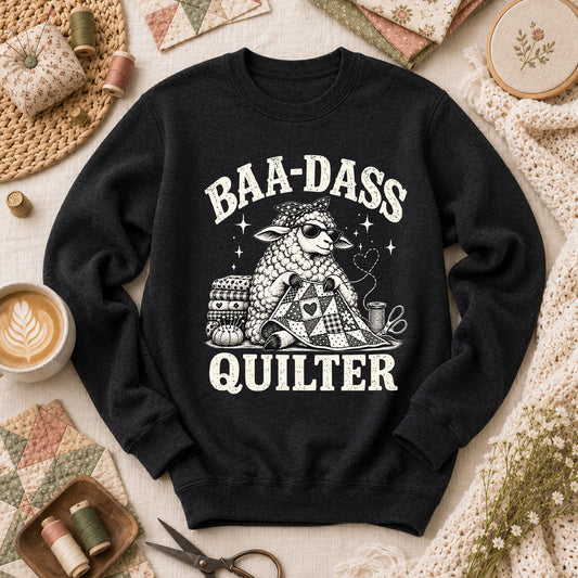 Baa-Dass Quilter Long Sleeve - Black