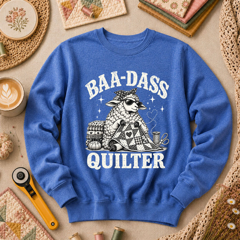 Baa-Dass Quilter Long Sleeve - Heather True Royal