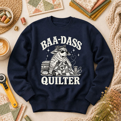 Baa-Dass Quilter Long Sleeve - Navy