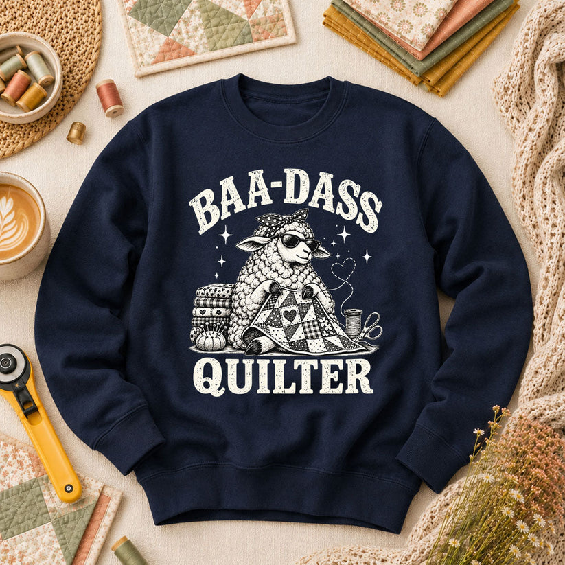 Baa-Dass Quilter Long Sleeve - Navy