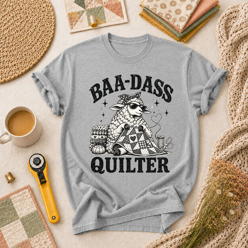 Baa-Dass Quilter T-Shirt - Athletic Heather
