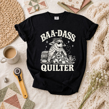 Baa-Dass Quilter T-Shirt - Black