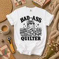 Bad-Ass Quilter Cat Bandana T-Shirt