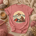 Bear Quilting At Mountain Campsite T-Shirt